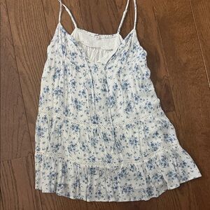 Garage Blue Floral Mini Dress